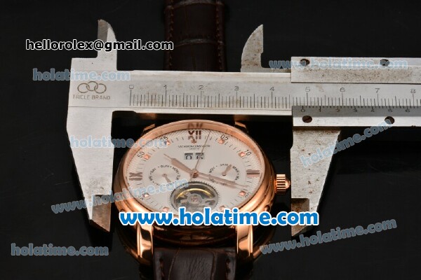 Vacheron Constantin Malte Asia Automatic Rose Gold Case with White Dial and Roman Numeral Markers - Click Image to Close
